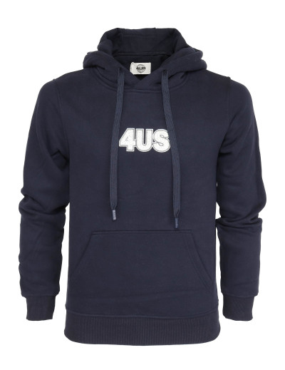 PACIOTTI 4US HOODIE - NAVY BLUE - COTTON & POLYESTER
