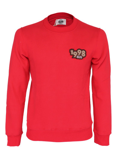PACIOTTI 4US SWEATSHIRT - RED - COTTON & POLYESTER