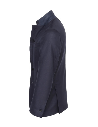 EDUARDO DE SIMONE BLAZER - NAVY BLUE - 4 SEASON WOOL