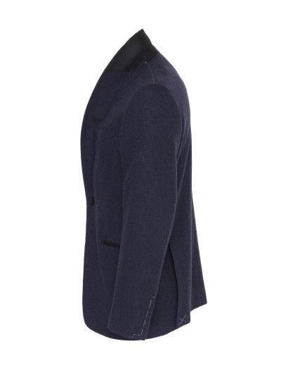 EIDOS by ISAIA TUXEDO JACKET - BLUE - WOOL & CASHMERE