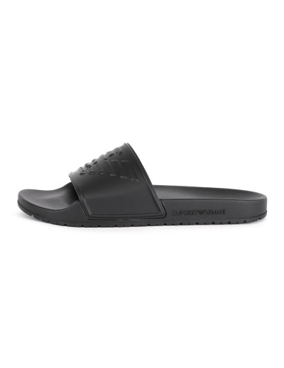 EMPORIO ARMANI SLIDERS - BLACK