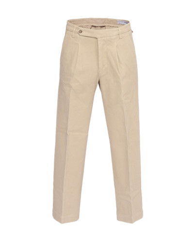ENTRE AMIS PANTS - BEIGE - STRETCH COTTON