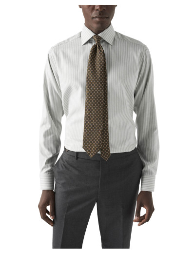ETON SHIRT - LIGHT GREEN & WHITE - COTTON
