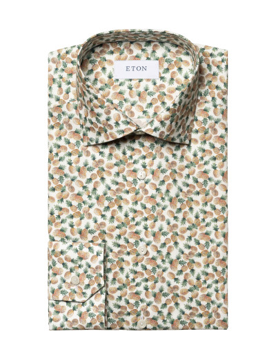 ETON SHIRT - WHITE - COTTON & LYOCELL