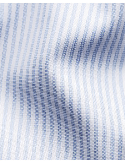 ETON SHIRT - WHITE & SKY BLUE - COTTON