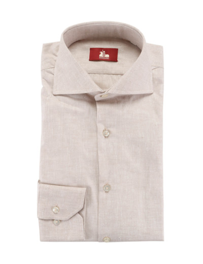 Ezzelino dress shirt cotton linen Italy