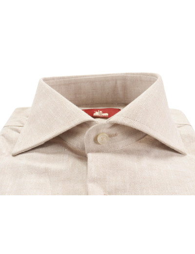 Ezzelino dress shirt cotton linen Italy