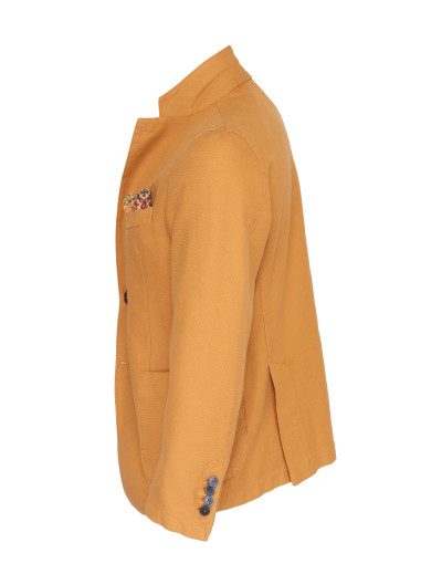 EZZELINO SPORT COAT - OCHRE - STRETCH COTTON