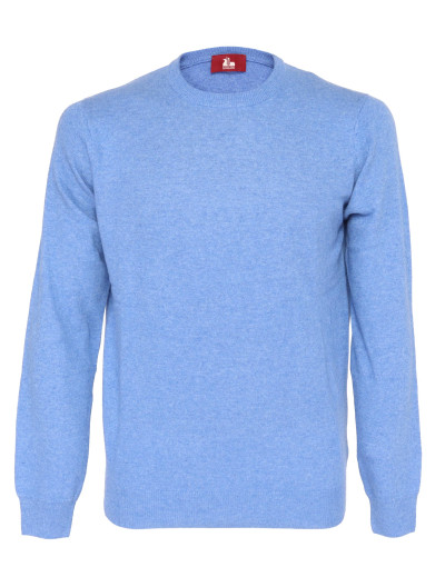 EZZELINO SWEATER - LIGHT BLUE - WOOL & CASHMERE