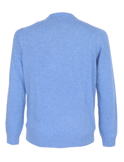 EZZELINO SWEATER - LIGHT BLUE - WOOL & CASHMERE