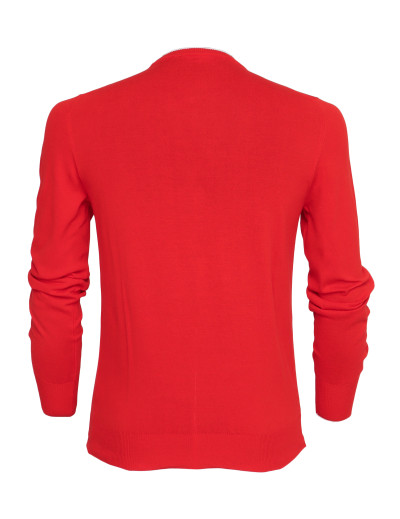 EZZELINO SWEATER - RED - COTTON