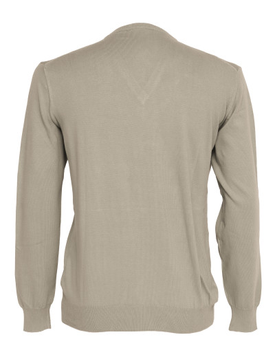 EZZELINO SWEATER - DOVE-GREY - COTTON