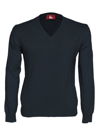 EZZELINO SWEATER - NAVY BLUE - COTTON