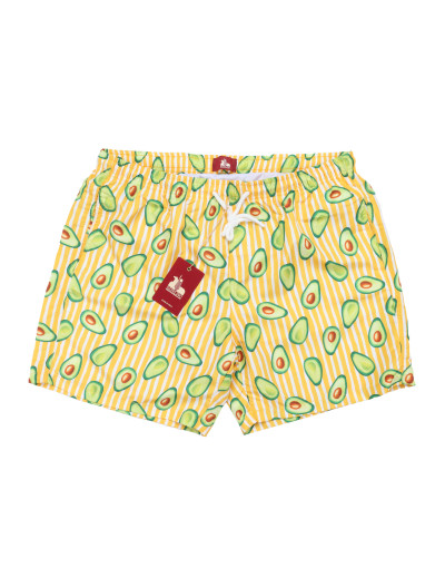 EZZELINO SWIM SHORTS - ORANGE & WHITE