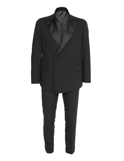 EZZELINO TUXEDO - BLACK - 4 SEASON STRETCH WOOL