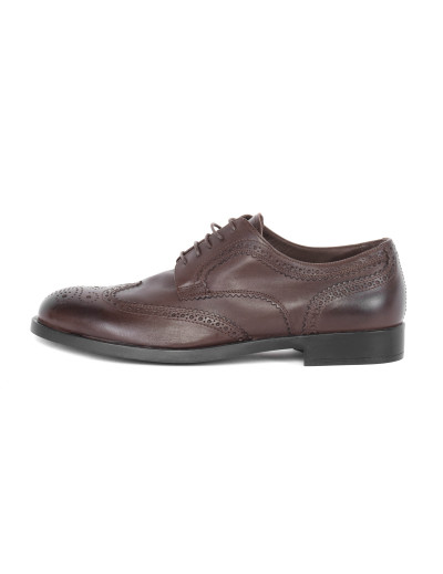 FRATELLI ROSSETTI DERBY BROGUE - CALFSKIN - DARK BROWN