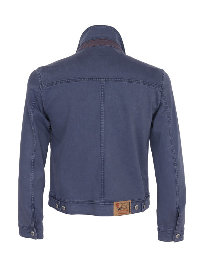 HARMONT & BLAINE HARRINGTON JACKET - BLUE - STRETCH COTTON