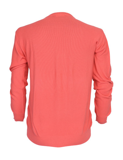 HERITAGE SWEATER - CORAL - COTTON