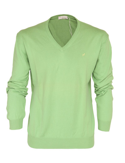 HERITAGE SWEATER - GREEN - COTTON