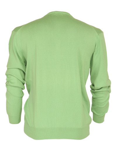 HERITAGE SWEATER - GREEN - COTTON