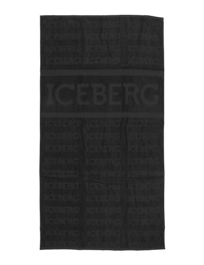 ICEBERG BEACH TOWEL - BLACK - COTTON