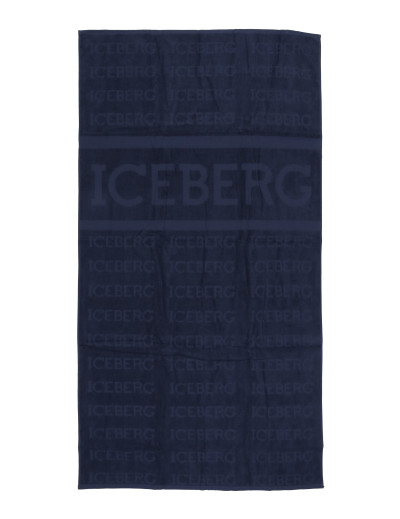 ICEBERG BEACH TOWEL - NAVY BLUE - COTTON