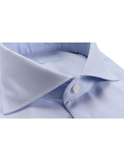 IL SARTORE NAPOLI DRESS SHIRT - SKY BLUE & WHITE - COTTON