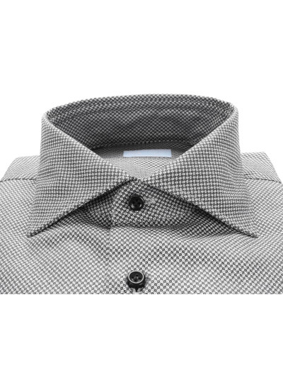 IL SARTORE NAPOLI DRESS SHIRT - BLACK & WHITE - COTTON