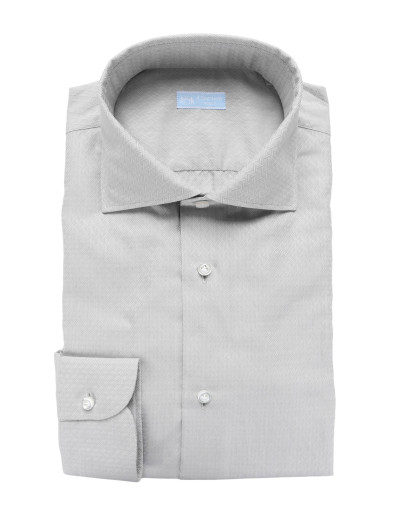 IL SARTORE NAPOLI DRESS SHIRT - PEARL GREY - COTTON