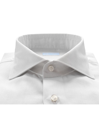 IL SARTORE NAPOLI DRESS SHIRT - PEARL GREY - COTTON