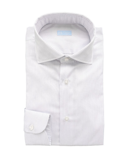 IL SARTORE NAPOLI DRESS SHIRT - WHITE & BLUE - COTTON