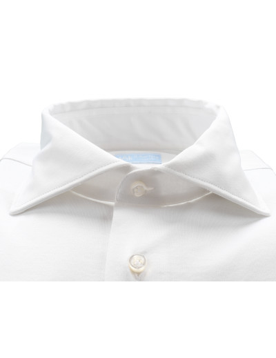 IL SARTORE NAPOLI DRESS SHIRT - WHITE - COTTON JERSEY