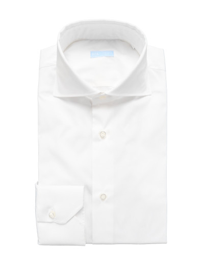 IL SARTORE NAPOLI DRESS SHIRT - WHITE - STRETCH COTTON