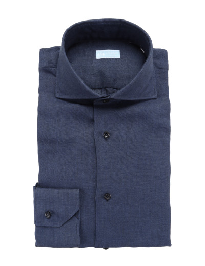 IL SARTORE NAPOLI DRESS SHIRT - BLUE - PURE LINEN