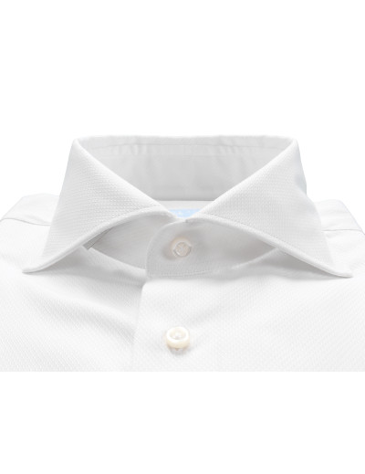 IL SARTORE NAPOLI DRESS SHIRT - WHITE - COTTON