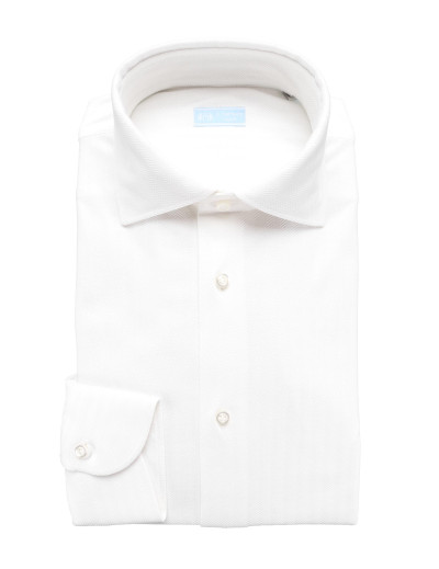 IL SARTORE NAPOLI DRESS SHIRT - WHITE - COTTON
