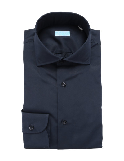 IL SARTORE NAPOLI DRESS SHIRT - NAVY BLUE - COTTON