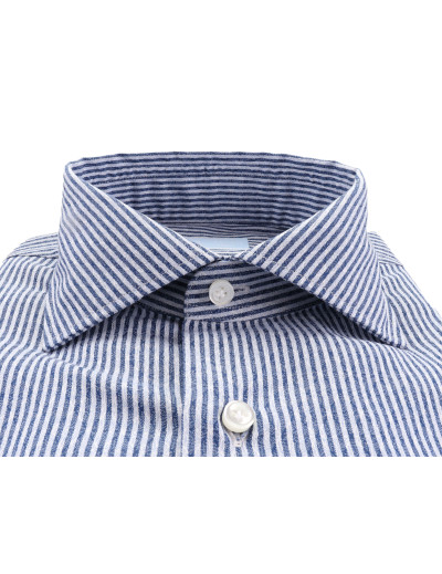 IL SARTORE NAPOLI DRESS SHIRT - BLUE - COTTON