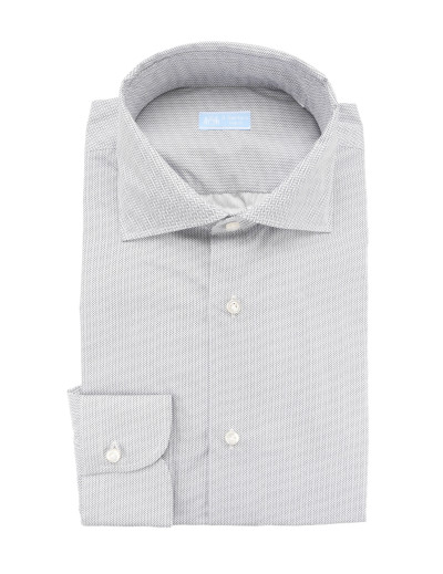 IL SARTORE NAPOLI DRESS SHIRT - WHITE & BLUE - COTTON