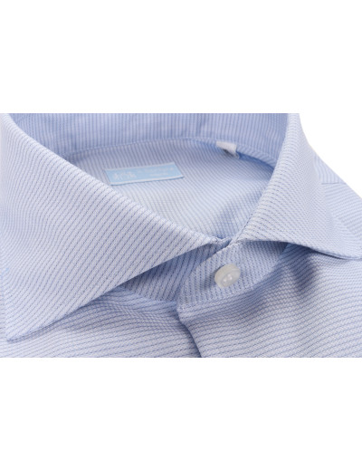 ILSARTORE NAPOLI DRESS SHIRT - SKY BLUE & WHITE - COTTON Default