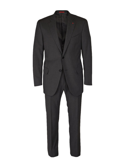 ISAIA "NUOVA BASE S" SUIT - GREY - SUMMER WOOL & MOHAIR