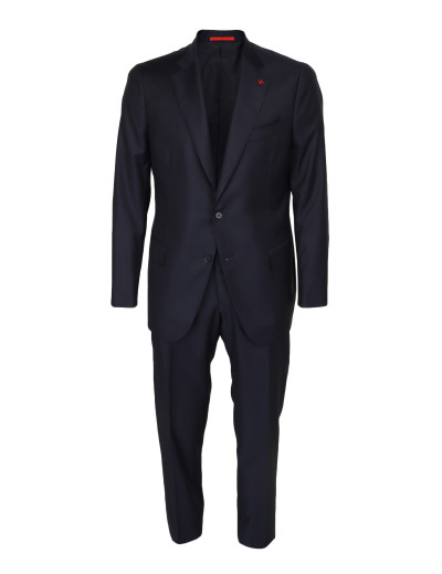 Isaia suit navy blue