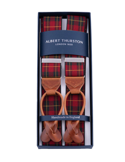 ALBERT THURSTON BRACES - RED, GREEN & YELLOW - ELASTIC