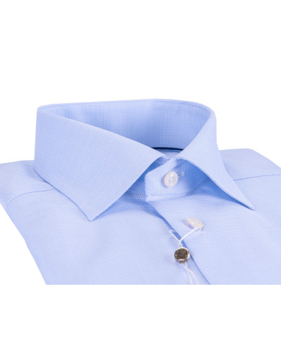ETON DRESS SHIRT - SKY BLUE & WHITE - COTTON Default