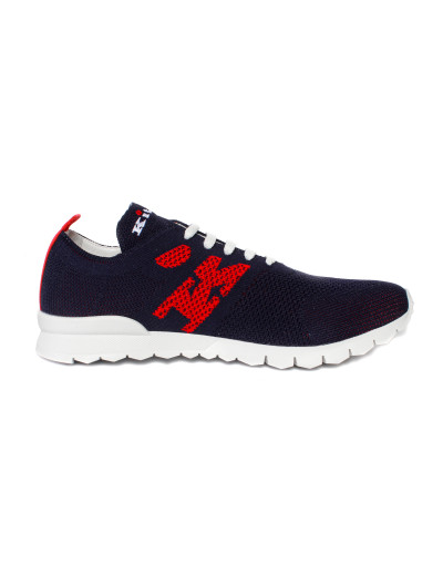 KITON SNEAKERS - NAVY BLUE & RED Default
