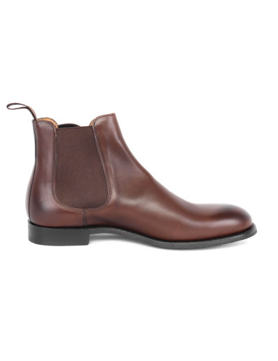 JOSEPH CHEANEY CHELSEA BOOTS - CALFSKIN - MOCHA BROWN