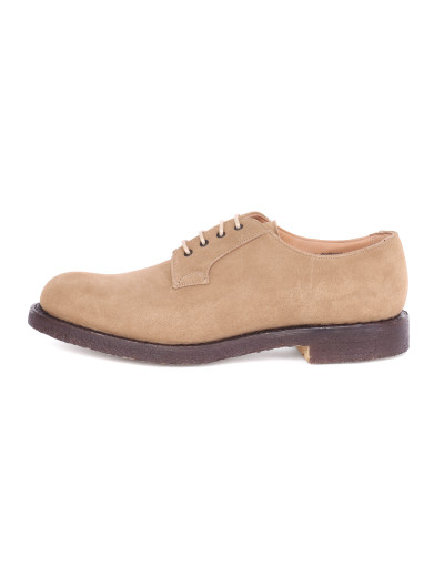 JOSEPH CHEANEY DERBY SHOES - CALFSKIN SUEDE - BEIGE