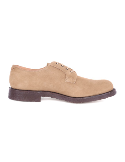 JOSEPH CHEANEY DERBY SHOES - CALFSKIN SUEDE - BEIGE