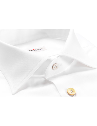 KITON DRESS SHIRT - WHITE - COTTON Default