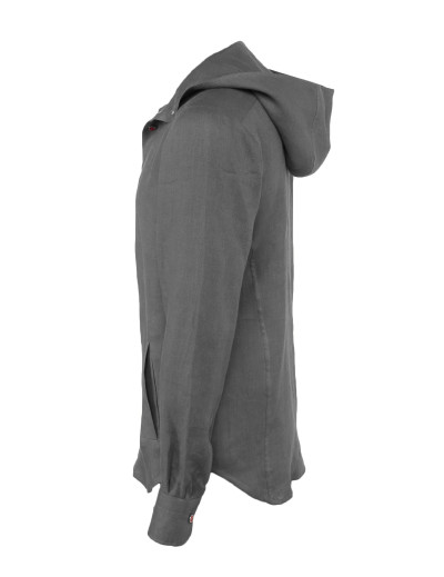 Kiton Mariano linen shirt hooded
